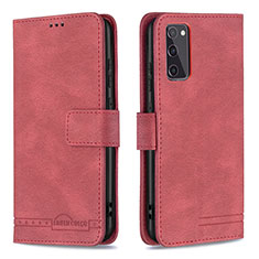 Leather Case Stands Flip Cover Holder B05F for Samsung Galaxy S20 FE 4G Red