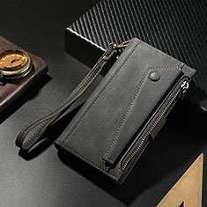 Leather Case Stands Flip Cover Holder B05S for Google Pixel 6 Pro 5G Black