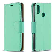 Leather Case Stands Flip Cover Holder B06F for Samsung Galaxy A10s Green