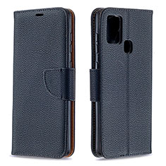 Leather Case Stands Flip Cover Holder B06F for Samsung Galaxy A21s Black