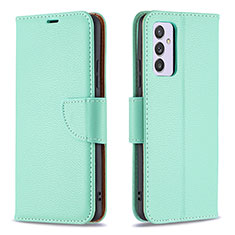 Leather Case Stands Flip Cover Holder B06F for Samsung Galaxy A24 4G Green