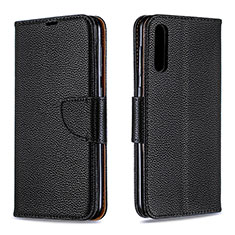 Leather Case Stands Flip Cover Holder B06F for Samsung Galaxy A30S Black