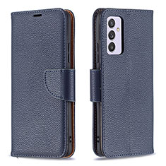 Leather Case Stands Flip Cover Holder B06F for Samsung Galaxy A34 5G Blue