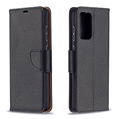 Leather Case Stands Flip Cover Holder B06F for Samsung Galaxy A72 5G Black