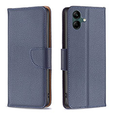 Leather Case Stands Flip Cover Holder B06F for Samsung Galaxy F14 5G Blue