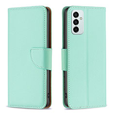 Leather Case Stands Flip Cover Holder B06F for Samsung Galaxy F23 5G Green