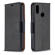 Leather Case Stands Flip Cover Holder B06F for Samsung Galaxy M01s Black