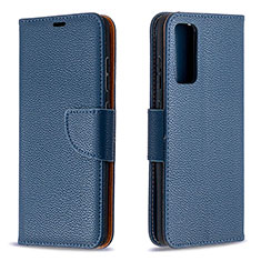 Leather Case Stands Flip Cover Holder B06F for Samsung Galaxy S20 FE (2022) 5G Blue