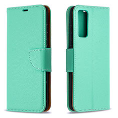 Leather Case Stands Flip Cover Holder B06F for Samsung Galaxy S20 FE (2022) 5G Green