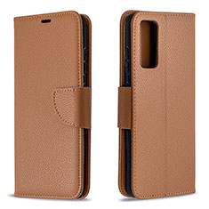 Leather Case Stands Flip Cover Holder B06F for Samsung Galaxy S20 FE 5G Brown