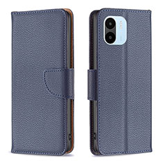 Leather Case Stands Flip Cover Holder B06F for Xiaomi Redmi A2 Blue