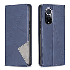 Leather Case Stands Flip Cover Holder B07F for Huawei Honor 50 5G Blue