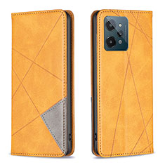 Leather Case Stands Flip Cover Holder B07F for Realme C31 Light Brown