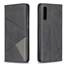 Leather Case Stands Flip Cover Holder B07F for Samsung Galaxy A30S Black