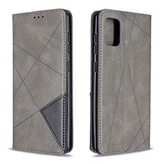 Leather Case Stands Flip Cover Holder B07F for Samsung Galaxy A31 Gray