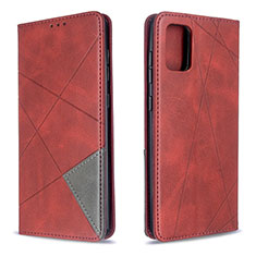 Leather Case Stands Flip Cover Holder B07F for Samsung Galaxy A71 4G A715 Red