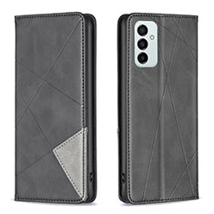Leather Case Stands Flip Cover Holder B07F for Samsung Galaxy F23 5G Black