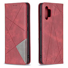 Leather Case Stands Flip Cover Holder B07F for Samsung Galaxy M32 5G Red