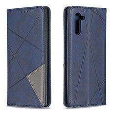 Leather Case Stands Flip Cover Holder B07F for Samsung Galaxy Note 10 5G Blue