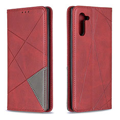 Leather Case Stands Flip Cover Holder B07F for Samsung Galaxy Note 10 5G Red