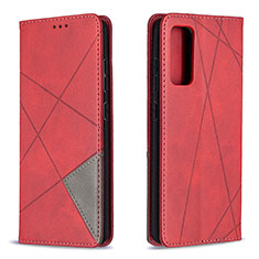 Leather Case Stands Flip Cover Holder B07F for Samsung Galaxy S20 FE 4G Red