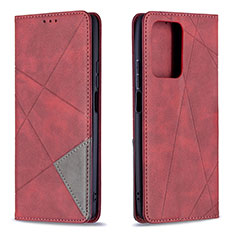 Leather Case Stands Flip Cover Holder B07F for Xiaomi Mi 11T Pro 5G Red