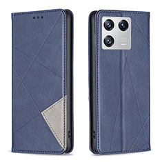Leather Case Stands Flip Cover Holder B07F for Xiaomi Mi 13 Pro 5G Blue