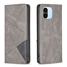 Leather Case Stands Flip Cover Holder B07F for Xiaomi Redmi A1 Gray