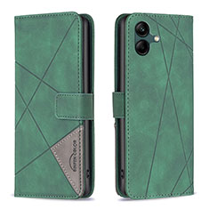 Leather Case Stands Flip Cover Holder B08F for Samsung Galaxy A04 4G Green