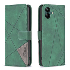 Leather Case Stands Flip Cover Holder B08F for Samsung Galaxy A04E Green