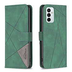 Leather Case Stands Flip Cover Holder B08F for Samsung Galaxy F23 5G Green