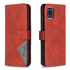 Leather Case Stands Flip Cover Holder B08F for Samsung Galaxy M60s Orange