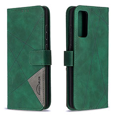 Leather Case Stands Flip Cover Holder B08F for Samsung Galaxy S20 FE 4G Green