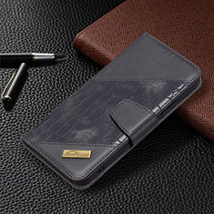 Leather Case Stands Flip Cover Holder B08F for Samsung Galaxy S23 Plus 5G Black