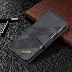 Leather Case Stands Flip Cover Holder B08F for Samsung Galaxy S23 Ultra 5G Black