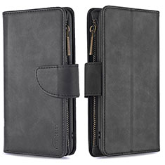 Leather Case Stands Flip Cover Holder B09F for Samsung Galaxy Note 10 Lite Black