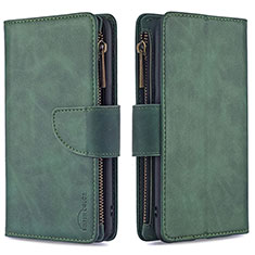 Leather Case Stands Flip Cover Holder B09F for Samsung Galaxy Note 10 Lite Green