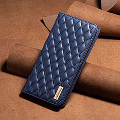 Leather Case Stands Flip Cover Holder B11F for Google Pixel 8a 5G Blue