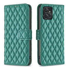 Leather Case Stands Flip Cover Holder B11F for Motorola Moto G Power 5G (2023) Green