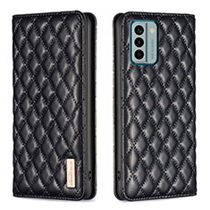 Leather Case Stands Flip Cover Holder B11F for Nokia G22 Black