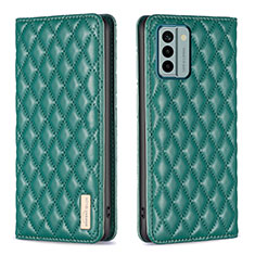 Leather Case Stands Flip Cover Holder B11F for Nokia G22 Green