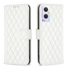 Leather Case Stands Flip Cover Holder B11F for OnePlus Nord N20 5G White