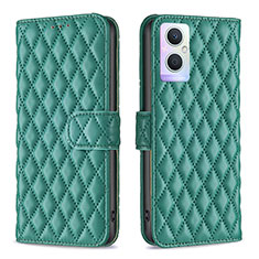 Leather Case Stands Flip Cover Holder B11F for Oppo F21s Pro 5G Green