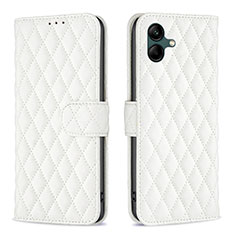 Leather Case Stands Flip Cover Holder B11F for Samsung Galaxy A05 White