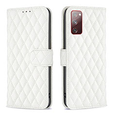 Leather Case Stands Flip Cover Holder B11F for Samsung Galaxy S20 FE 4G White