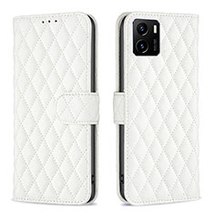 Leather Case Stands Flip Cover Holder B11F for Vivo Y10 t1 White