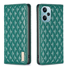 Leather Case Stands Flip Cover Holder B11F for Xiaomi Poco F5 5G Green