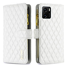 Leather Case Stands Flip Cover Holder B12F for Vivo iQOO U5x White