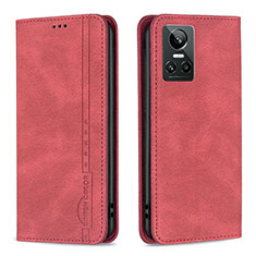 Leather Case Stands Flip Cover Holder B15F for Realme GT Neo3 5G Red