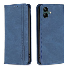 Leather Case Stands Flip Cover Holder B15F for Samsung Galaxy A04 4G Blue